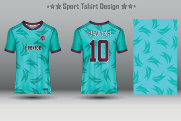 Football jersey mockup and sport jersey mockup with abstract geometric pattern