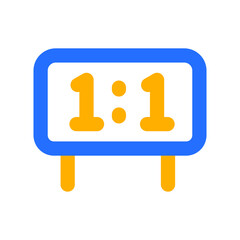 Score Board with Outline Color