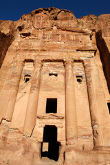 Petra archaeological site : urn tomb