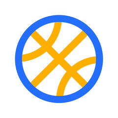 Basket Ball with Outline Color