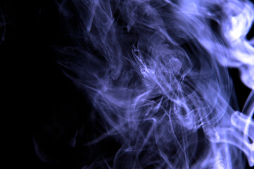 Blue sports smoke, abstract background material.