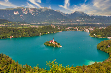 Church of the Assumption, Bled Lake, Slovenia