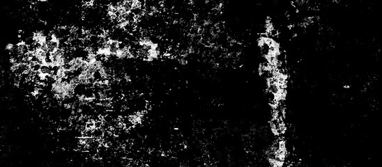 Grunge and scratch on black metal plate background. Rusty black and white metal steel sheet. Background texture for design