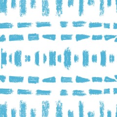 Seamless, abstract pattern, marine blue paint on white abstraction background