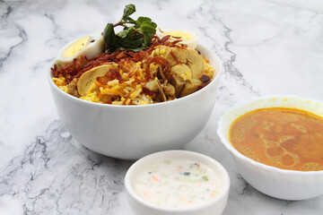 Freshly cooked Chicken Biryani