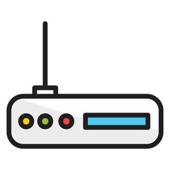 wifi router Vector icon which is suitable for commercial work

