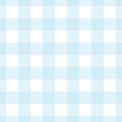 Vector checked seamless pattern with blue squares on white background. For wallpapers, decoration, fabric, kitchen textile and towel print, cover of cooking book, print, gift and wrapping paper.