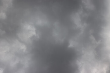 Cumulus clouds during a storm.