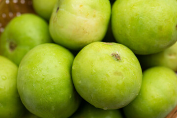 Raw Tinda, tinde also called dhemse, Apple Gourd, Baby Pumpkin, Indian Squash Round Melon.