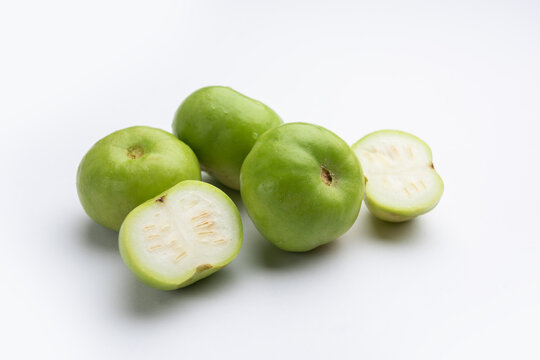 Raw Tinda, tinde also called dhemse, Apple Gourd, Baby Pumpkin, Indian Squash Round Melon.