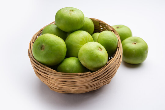Raw Tinda, tinde also called dhemse, Apple Gourd, Baby Pumpkin, Indian Squash Round Melon.