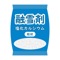 融雪剤のイラスト