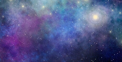 Obraz na płótnie Canvas 惑星 輝く 宇宙の背景 星空 ファンタジー 壁紙