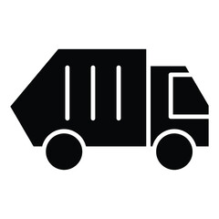 trash truck Vector icon which is suitable for commercial work

