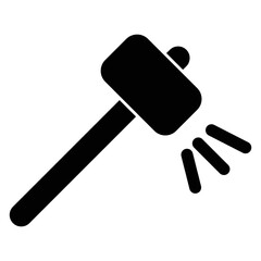 Hammer Vector icon which is suitable for commercial work

