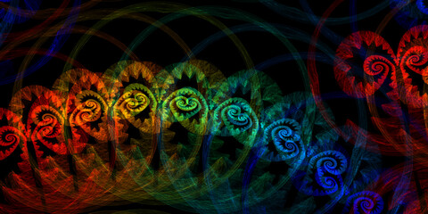 Grafik Element Fraktal Hintergrund für Druck und Internet