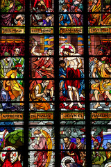 Stained glass in Saint Maurice's church, Lille