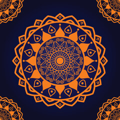 Luxury Mandala Background with Golden Arabesque Pattern Arabic Islamic East style,  Arabic Style Decorative Mandala.