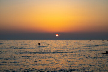 A hot sunny day with the purest sea water on the Black Sea coast