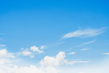Naklejka na ściany i meble blue sky white clouds sunlight natural beauty