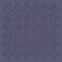 Color truchet tiling connections illustration