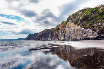 Sheer White Cliffs of the Pacific
