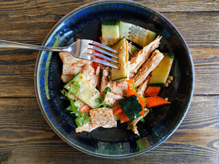 Fuzhu salad. Typical dish from China.