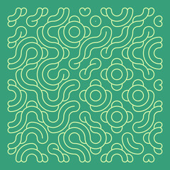 Color truchet tiling connections illustration