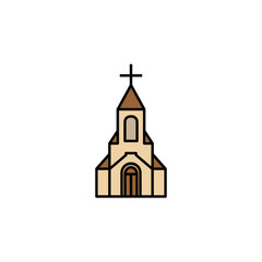 church, cathedral line icon. Elements of wedding illustration icons. Signs, symbols can be used for web, logo, mobile app, UI, UX