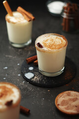 Kogel mogel drink made from eggs with cream