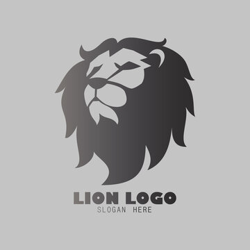 Lion head logo for t-shirt, Lion mascot Sport wear typography emblem graphic, athletic apparel stamp.