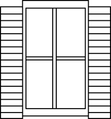 window design illustration isolated without background