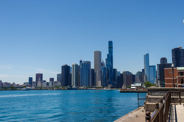 Fototapeta na wymiar city skyline Chicago