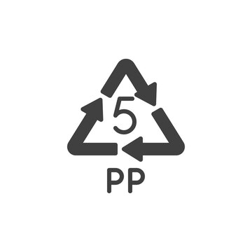 PP Plastic Vector Icon