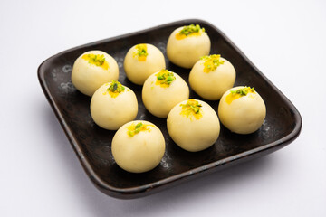 Sandesh or shondesh is a dessert, originating from the Bengal, India, created with milk and sugar