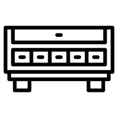 Cabinet, Drawer, cupboard icon. vector icon for website, apps and any other project - stock vector	