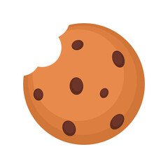 Cookie logo design. Cookie vector on white background.