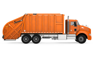 Garbage Truck Isolated