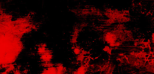 Abstract illustration background with original textured effect in black red color. Concrete wall surface.