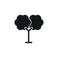 tree silhouette vector for website symbol icon presentation