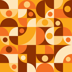 vector abstract seamles pattern  with circles