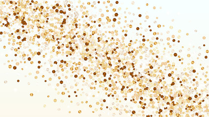 Miracle Background with Confetti of Glitter Particles. Sparkle Lights Texture. Birthday pattern. Light Spots. Star Dust. Explosion of Confetti. Design for Flyer.
