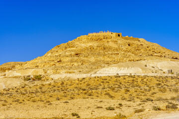 Fototapeta na wymiar Ancient, ruined Nabataean city of Avdat