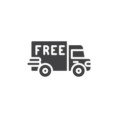 Free shipping service vector icon