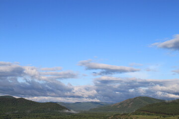 Fototapeta premium clouds in the mountains