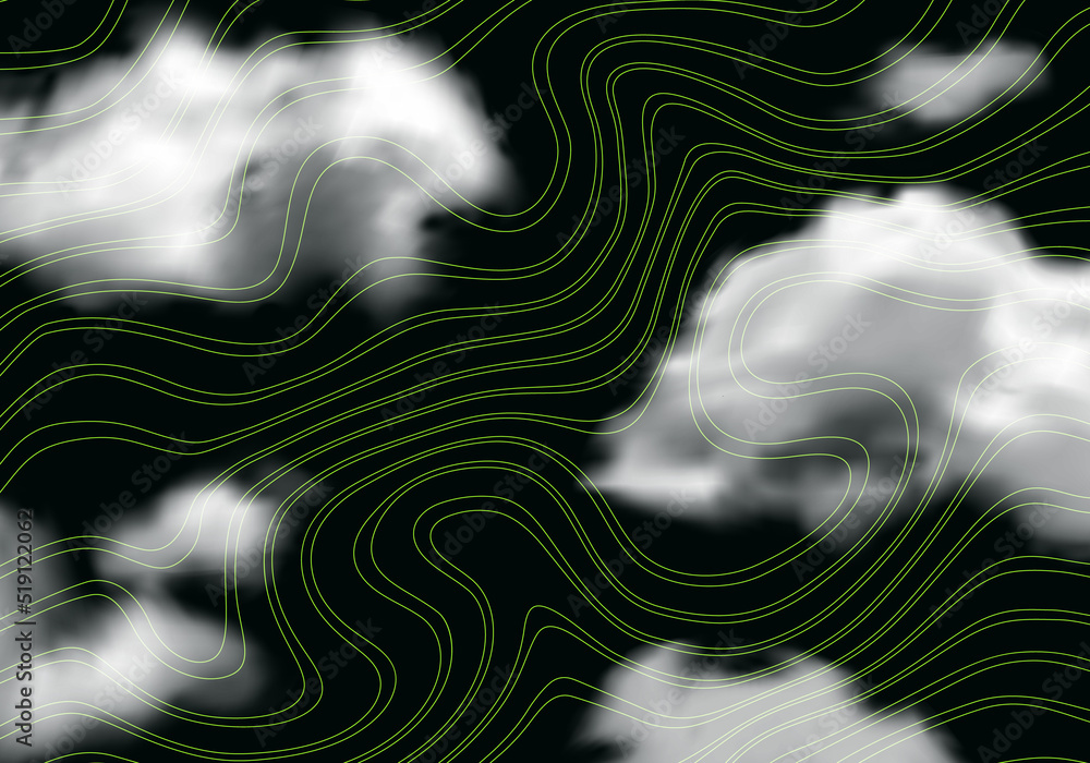 Aufkleber abstract futuristic metaverse background. creative weather map concept. vector dark modern illustrat