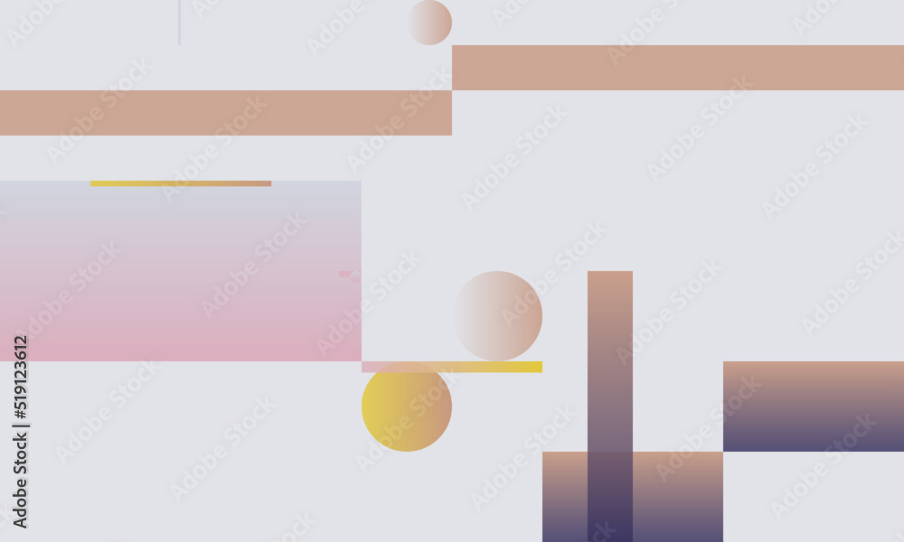 Poster swiss art aesthetics vector graphics made with abstract geometric shapes and elements