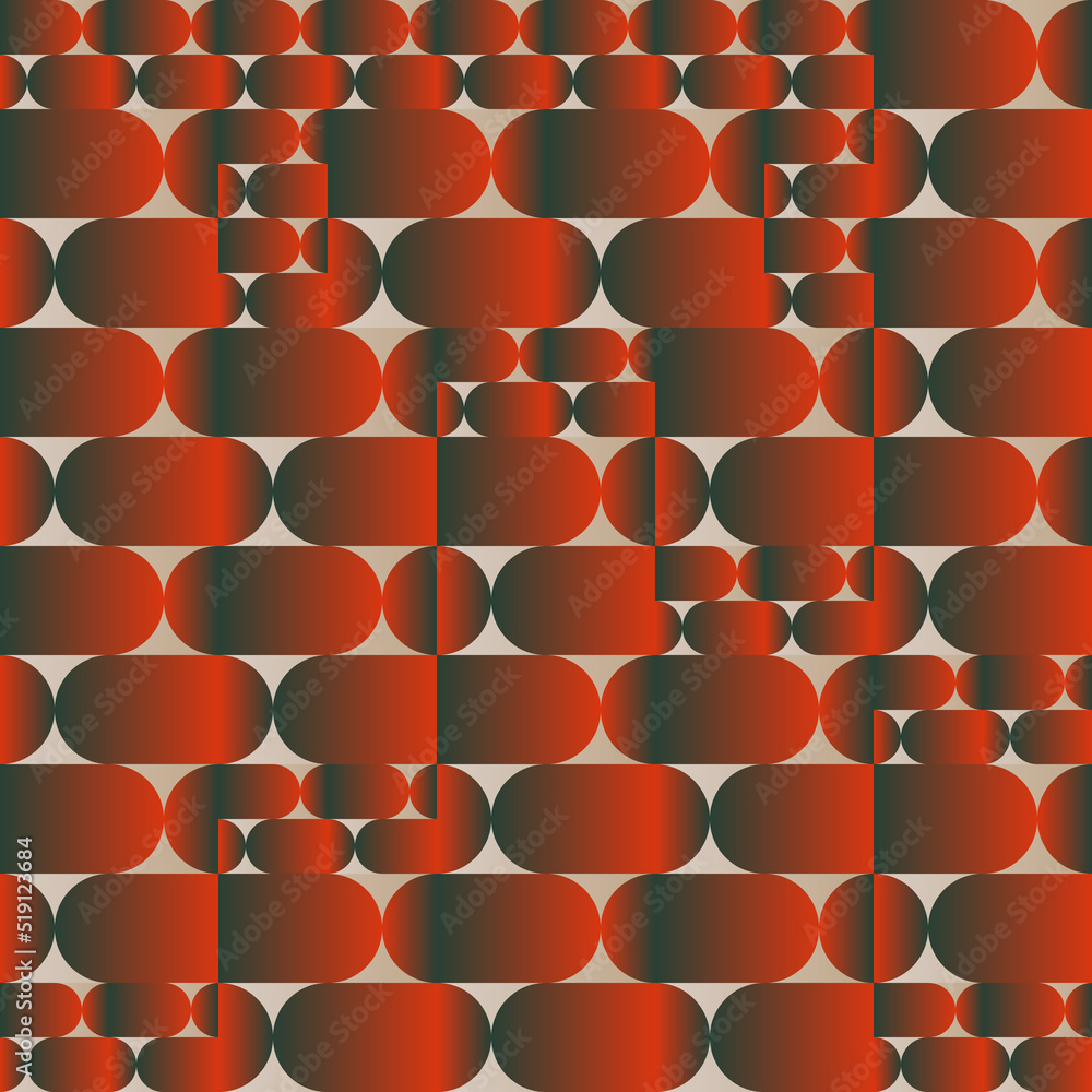 Poster bizarre gradient vector seamless pattern graphics with abstract geometric shapes and geometry forms