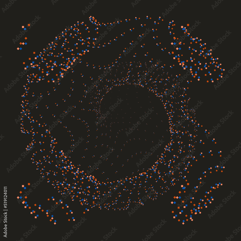 Poster brutalist art inspired vector pattern graphics made with bold abstract geometric shapes