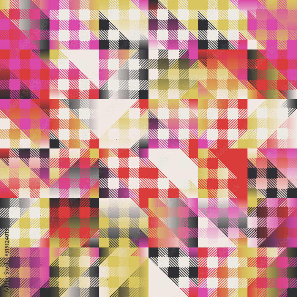 Poster seamless pattern vector graphics design made with abstract geometric shapes and forms